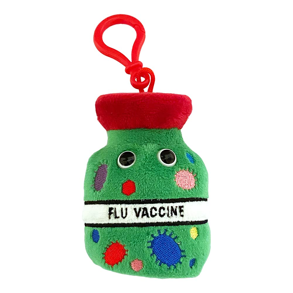GIANTmicrobes Flu Vaccine Keychain – Learn about