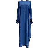 Lenmipot Islamic Women Jilbab Abayas Muslim Abaya Dress for Women Middle East Kaftan Dubai Dress Eid Prayer Clothes