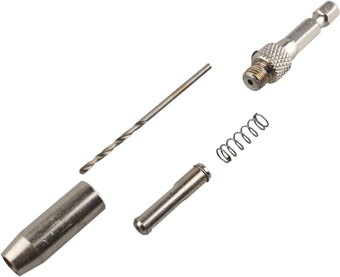 HALJIA 4pcs Self Centering Hinge Drill Bits Set for Door Cabinet Pilot Holes HSS Hex Recess 5/64'',7/64'',9/64',11/64''Carpenters Furniture Makers - Image 3