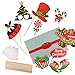 Sugoiti Christmas Photo Booth Props 32 Pieces DIY Kits Dress-up Decoration for New Years Party