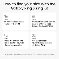 SAMSUNG Galaxy Ring Sizing Kit, Size First Before