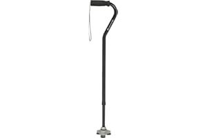HurryCane Go HCANE-BK-G2 Walking Stick with T Handle, Black