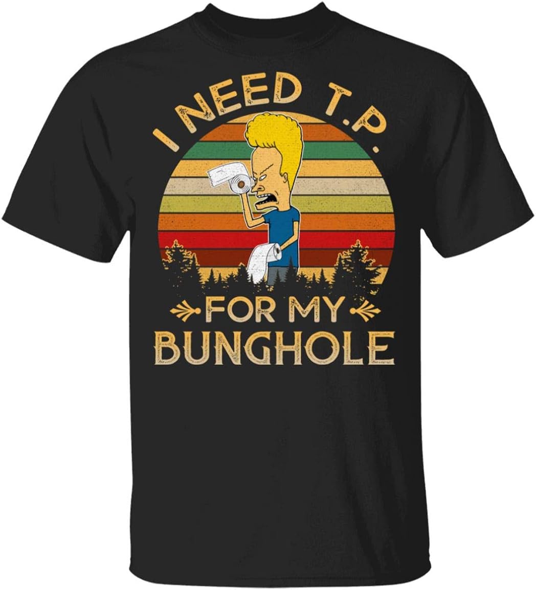 Vintage I Need TP for My Bunghole Funny Cornholio TShirt Amazon.ca