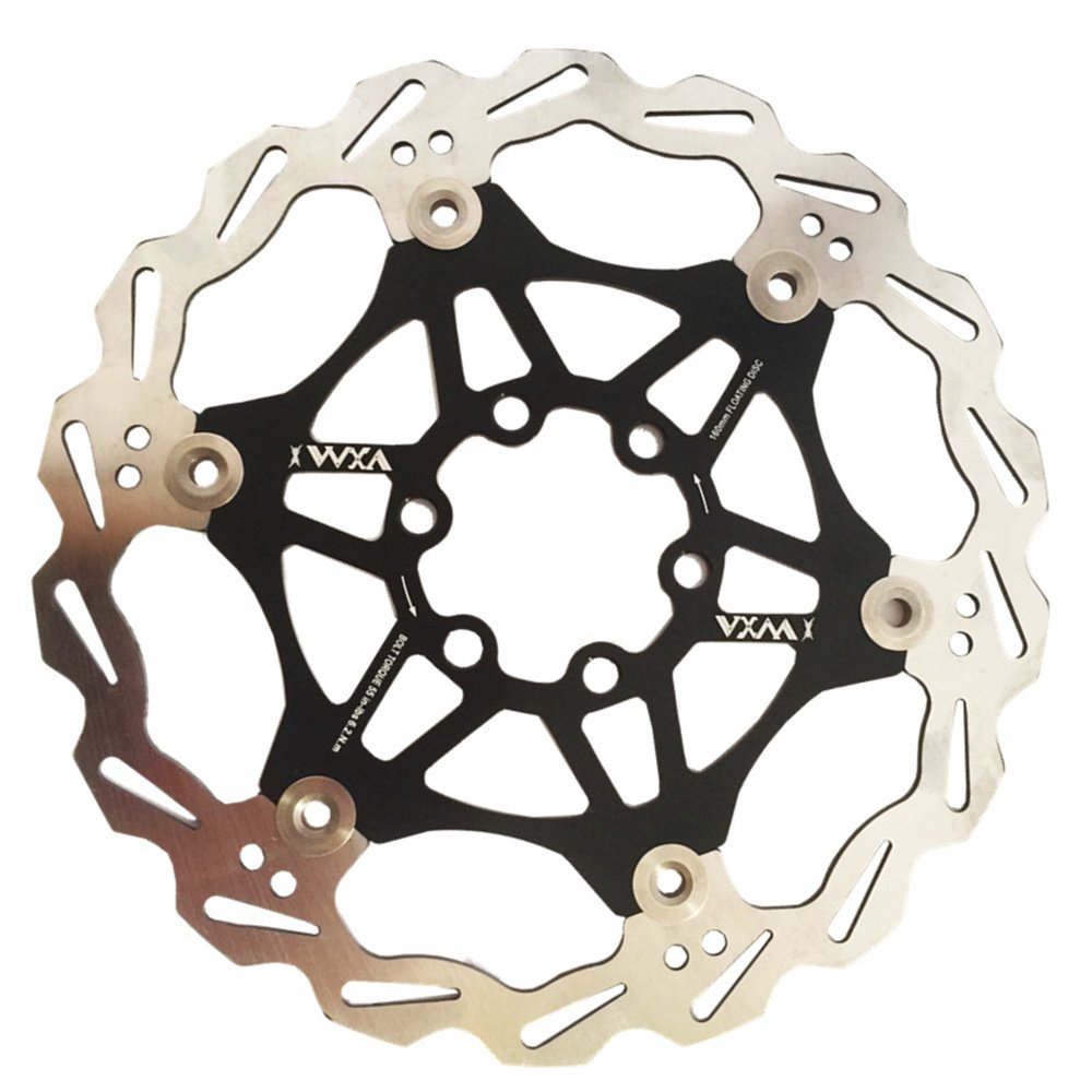 Bicycle MTB DH Brake Float Brake Discs Chain Ring 180 mm 6 Inches Black