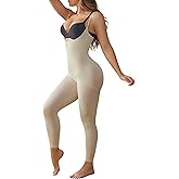 Suprenx Open Bust Bodysuit Shapewear for Women Tummy Control Thigh Slimmer Butt Lifting Full Body Shaper