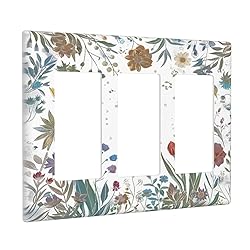 OILbiexn Light Switch Cover Boho Colorful Florals