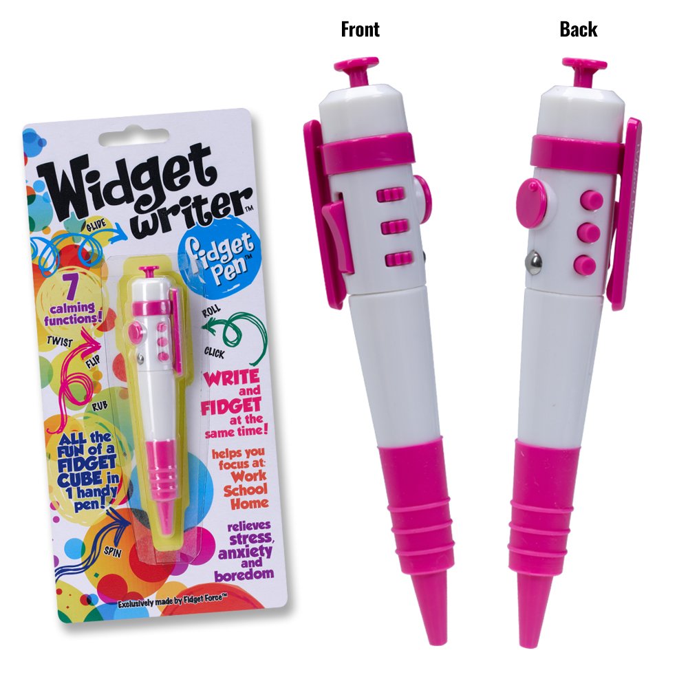 Widget Writer Pink Fidget Pen The Fun of a Fidget Cube in One Handy