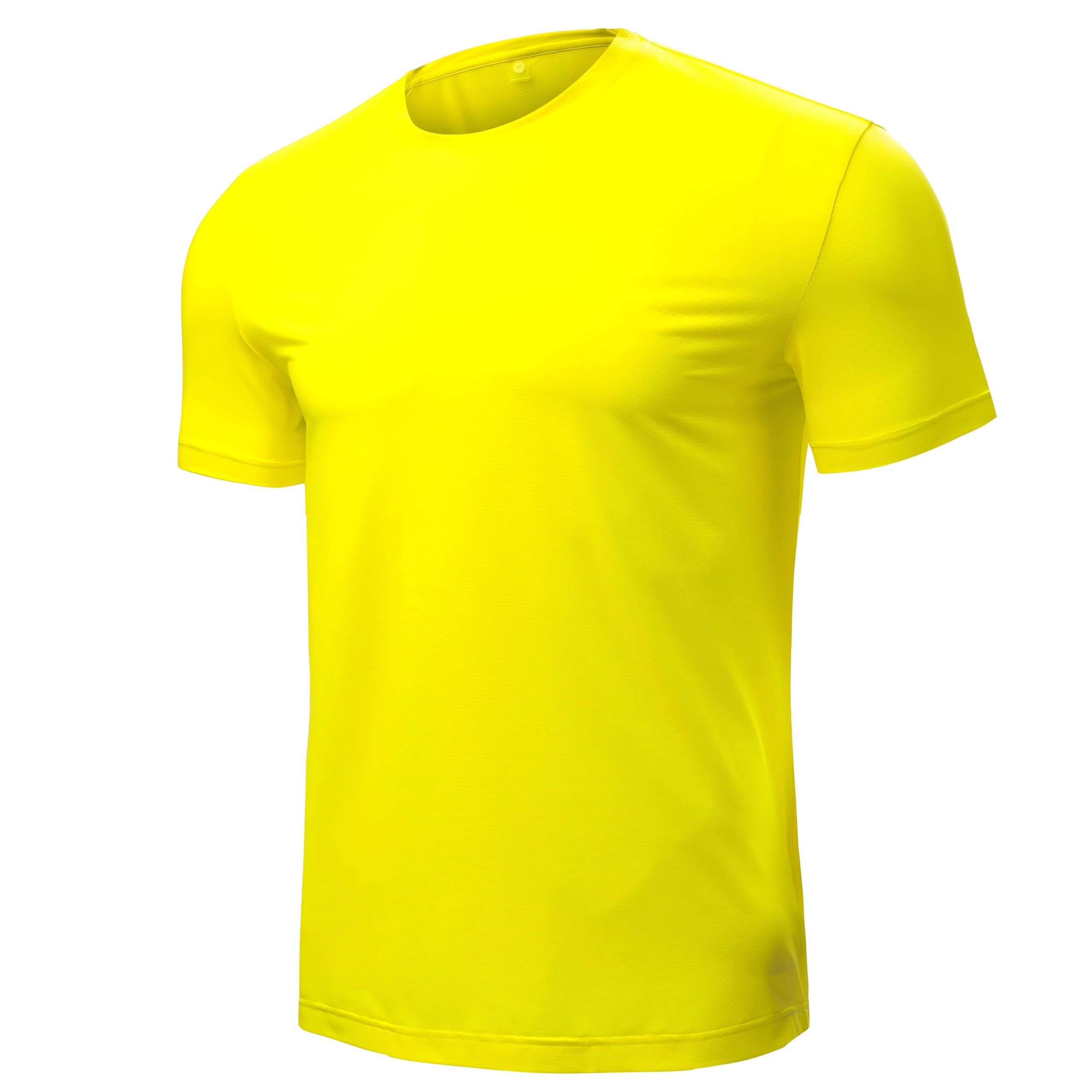 Men’s Yellow Short Sleeve Quick Dry Moisture