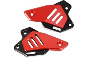 LANQIAN Z900 Motorcycle Pedal Guard Rear Pedal Guard Heel Plate Decorative for Z900 2017-2021-2022-2023 Red For Z900 ABS 2017 2023 For Z900 SE 2022-2023