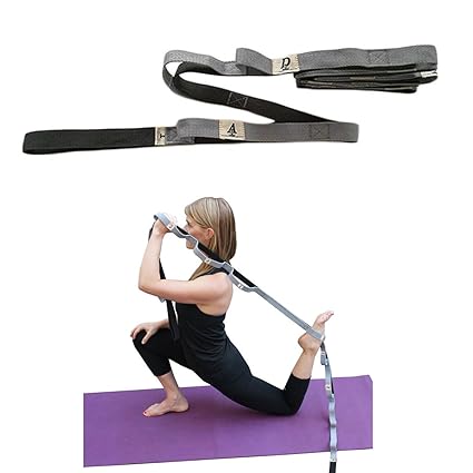 Ohequbao - Correa de Yoga Extra Larga con 10 bucles, Alta ...