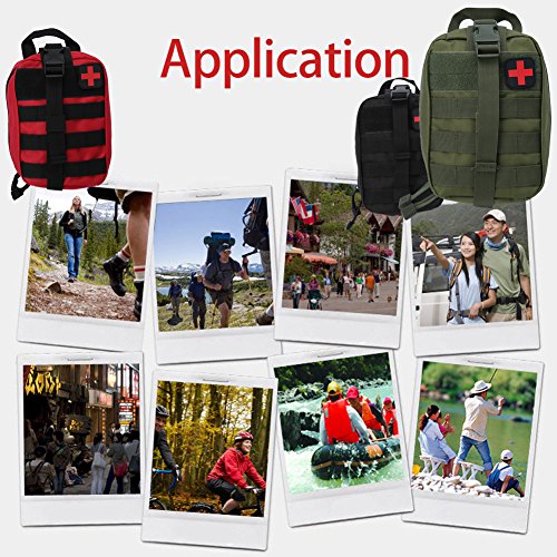 Outdoor Medical Emergency Bag Tactical Medical Emt Bag voor Outdoor Travel EHBO-kit Klimmen Hiking Rescue Bag(Groen) - Afbeelding 7