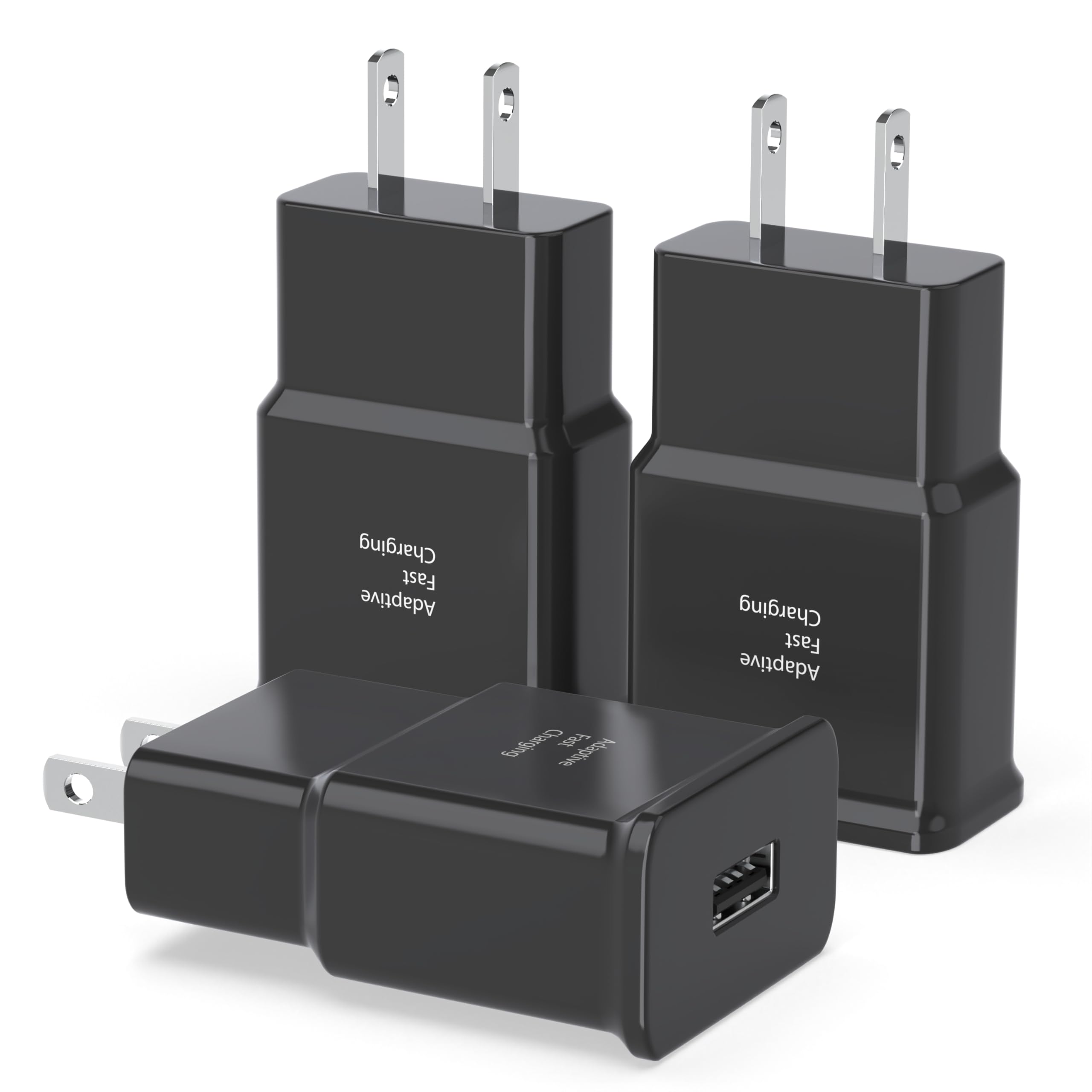 Fast Charging Block for Samsung Android USB Wall Charger Plug Adapter for Samsung Galaxy S24/ S23 S22/ S21/ S20/ S10/ S10e/ S9 Plus/ S8 / Note 10/ Note 9/ Note 8/ LG G5 G6 G7 3Pack