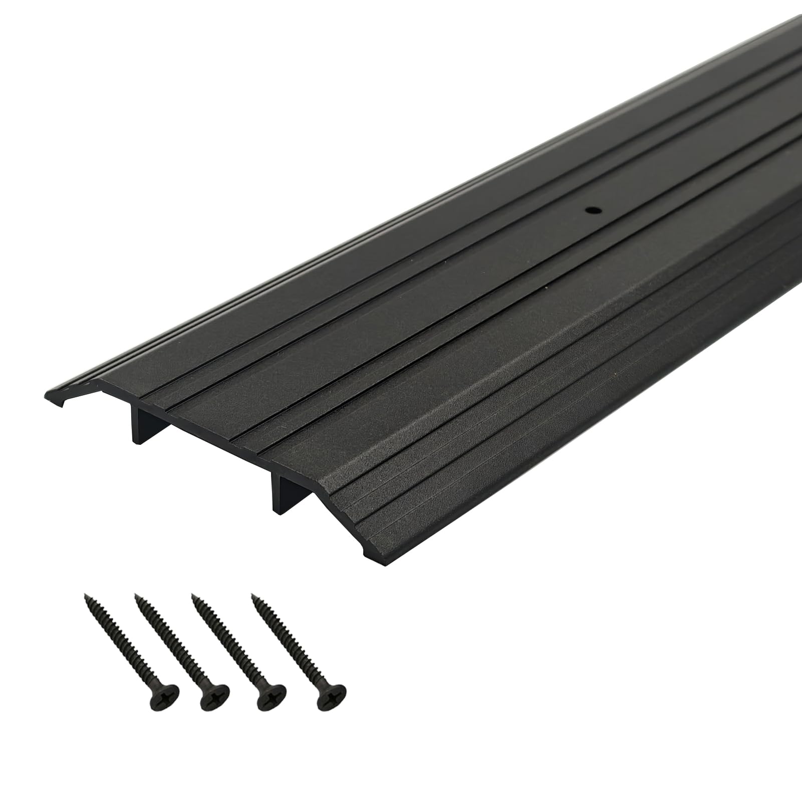 Photo 1 of ***SIMILAR ITEM***
DAILISEN Heavy Duty Corrugated Aluminum Door Threshold for Exterior Doors- Door Saddle- Metal Flooring Transition Strip- Door Sill Extension- 4" W,1/2" H,35.43" L,Black Anodized, Mill Finish,1Pc