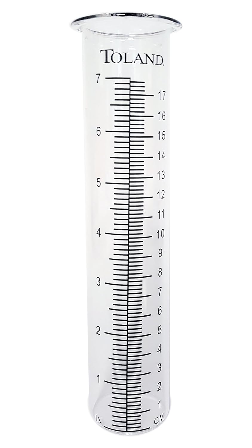 Toland Home Garden Glass Replacement Decorative Rain Gauge Statue Tube