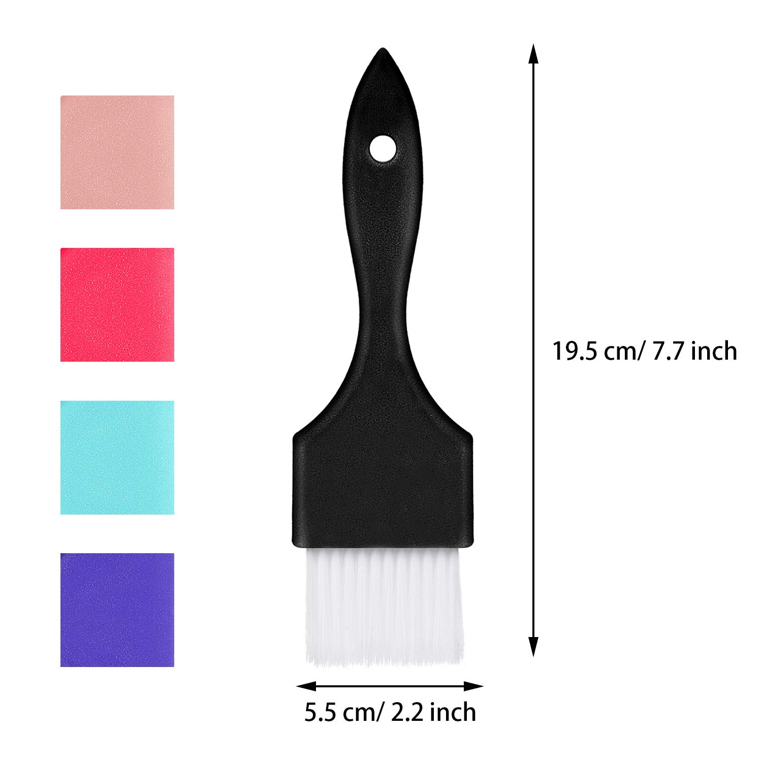 5 Pieces Painter Hair Color Brush Multicolored Hair Dye Brush Hair Coloring Brush Hairdressing Tint Brushes for Home and Salon : Beauty