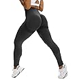 SEASUM Women High Waisted Seamless Leggings Smile Contour Workout Gym Yoga Pants Tights