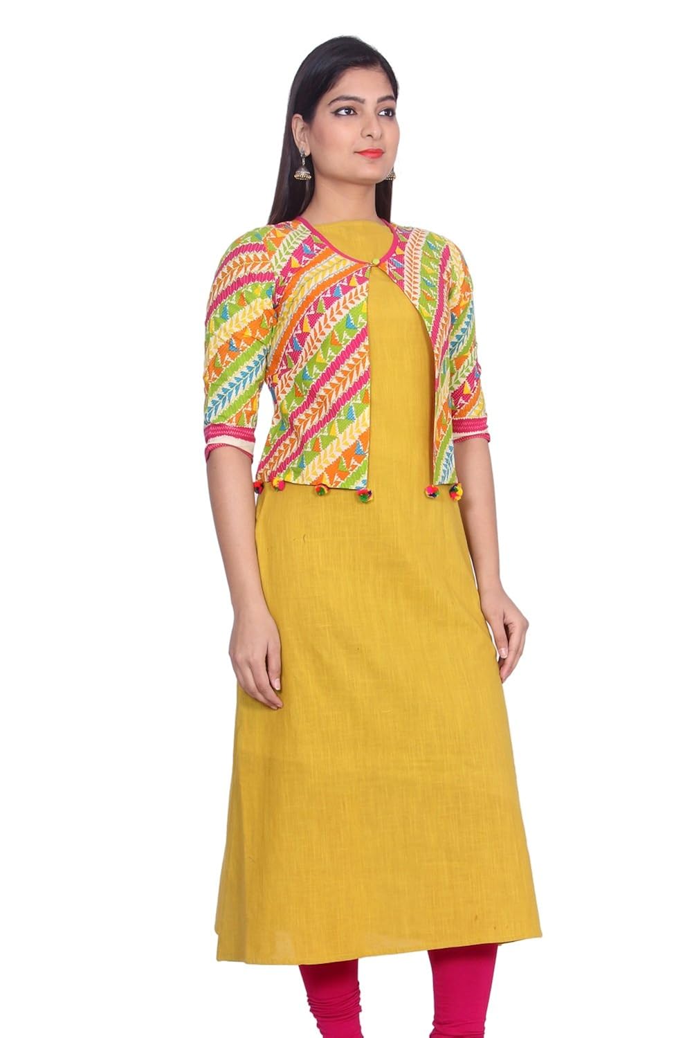 aania women's cotton straight kurti