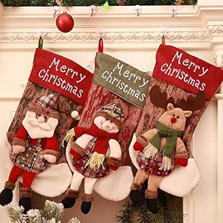Immagini Befana E Babbo Natale.Jamila Decorazioni Di Natale 2019 Di Natale Calza Della Befana Babbo Natale Calzini E Calzettoni Regalo Di Natale Per Il Nuovo Anno Per Bambini Sacchetti Di Caramelle Regalo Sd442 Amazon It Casa E