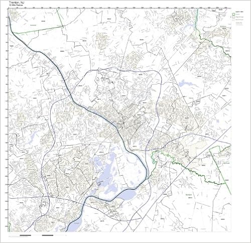 Trenton Zip Code Map Trenton, Nj Zip Code Map Laminated: Amazon.com: Office Products