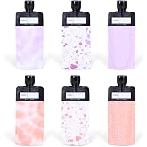 ASEVAT 3 oz 6pack Leak Proof Empty Squeeze Pouches Refillable Travel Size Containers Liquid Pouch Cosmetic Container TSA Approved Bag