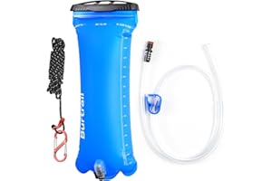 Burtrail Gravity Water Bag, Compatible with Water Filtration System, Portable Gravity-Fed Water Bag for Camping Hiking Backpacking, Foldable & Hangable, 3L Gravity Bag
