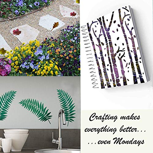 CrafTreat Plantillas De Citas Reutilizables Para Pintar Sobre Madera, Lienzo – Paquete De Citas De Vida – 5