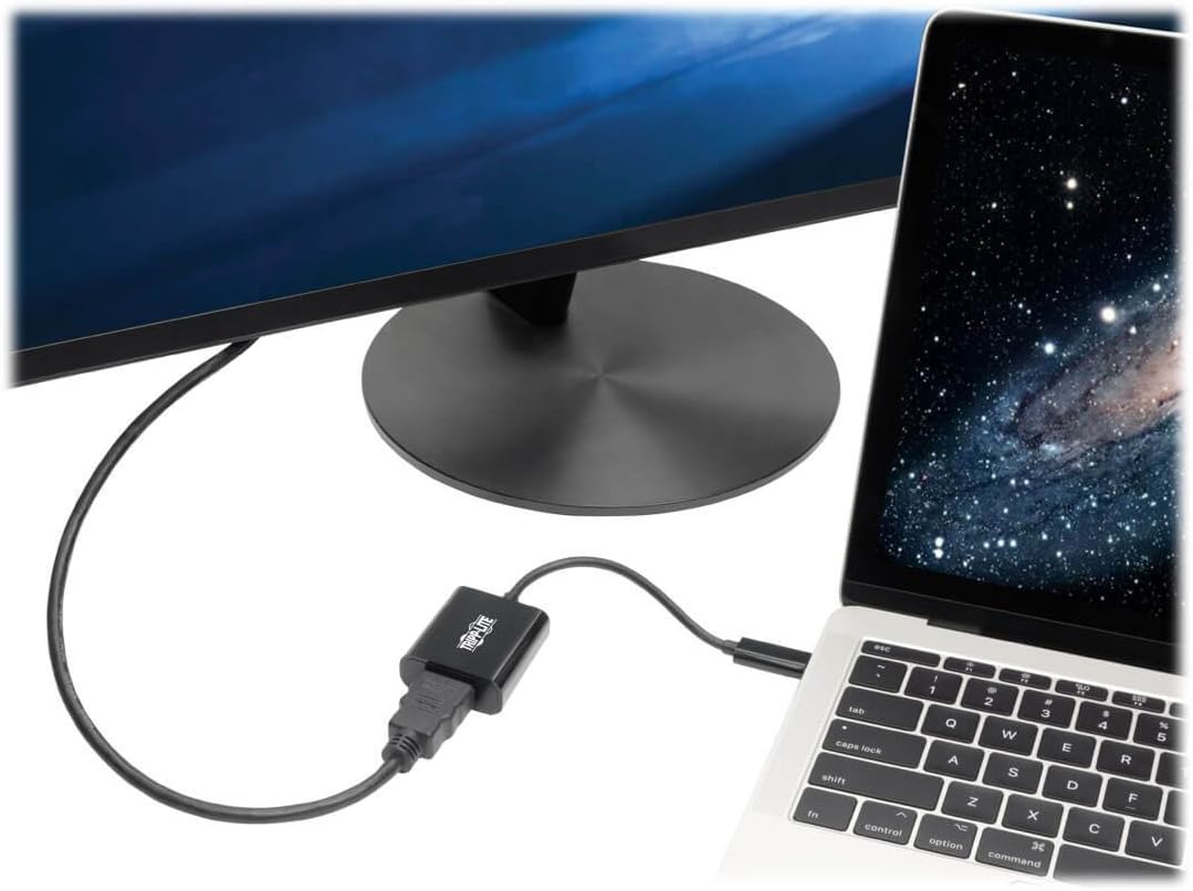 Tripp Lite U444-06N-HDB-AM USB-C (Type-C) to HDMI Adapter, USB 3.1 Gen 1, Thunderbolt 3 Compatible, 4K x 2K @ 24/25/30 Hz, M/F, Black - Image 3
