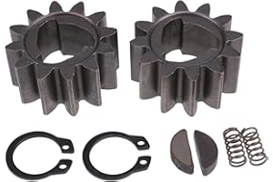 DUDSN Drive Gear Kit 42661-VE2-800 Gears (12 Teeth) & 42672-VE2-800 Keys & Springs & Clips Compatible With 21" Honda Mower HRB 215, HRB 216, HRB 217, HRM 215, HRR 216, HRS 216