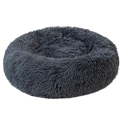 Greatfun Pet Bett Plüsch Donut Haustier Bett Hund Katze