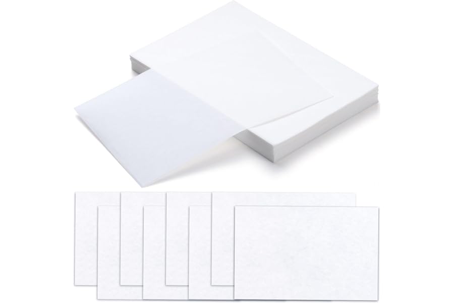CustomyLife 100pcs Perm Paper for Hair, Heat-Resistant End Tissue for Hair Perm, Disposable Curling Paper for Salon Shop- White
