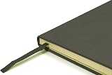 Silvine A5 Executive Hardback Notebook Grey 160 Lined Pages 90gsm Paper view 3