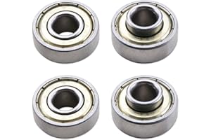 ZORZA 4Pcs Universal High-Carbon Steel Walker Wheel Bearings for 8.0MM (5/16") Front Wheel Axles Essential Wheelchair Rollato