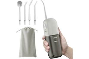RAZOKO Water Dental Flosser for Teeth, Cordless Oral Irrigator with 4 Modes and 3 Gears, IPX7 Waterproof, Portable USB Rechargeable Water Dental Picks for Home and Travel
