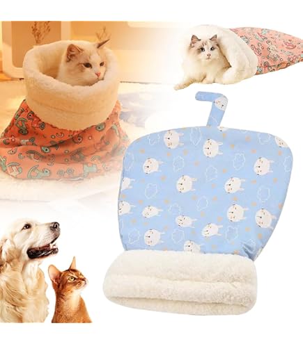 Saco De Dormir Tipo Sobre Con Estampado De Gato - Forro Polar Ultrasuave, Tamaño Extragrande Para Adultos, Lavable A Máquina - Manta Cálida Para Casa, Camping Y Pijamadas
