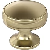Amerock | Cabinet Knob |Golden Champagne | 1-1/4 inch (32mm) Diameter Drawer Knob | Renown | Kitchen and Bath Hardware | Furn