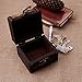 Amrka Vintage Wooden Map Storage Box Case Jewellery Cufflinks Chest Small Gift