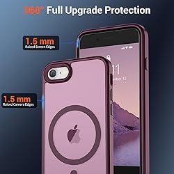 SUPFINE Magnetic for iPhone SE Case 2022 (3rd)/2020