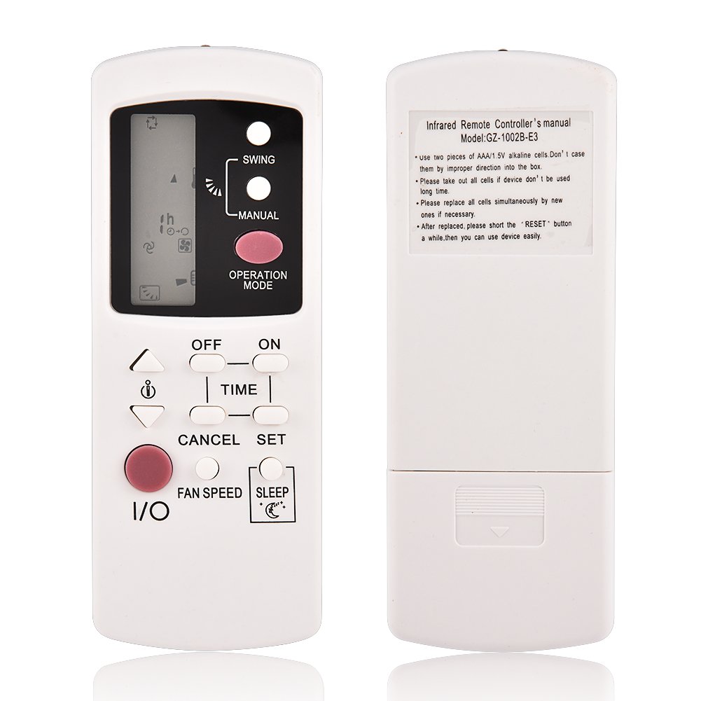 GZ-1002B-E3 Replacement Remote Control for Air Conditioner, Air Condition Remote Control Replacement for GZ-1002A-E3 GZ-1002B-E1