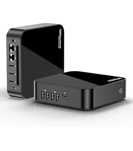 Intel N100 ミニPC 512GB 12GBメモリ Mini PC, Intel N100 CPU 3.4G, 8GB DDR5, 256GB NVME SSD, Dual 2.5Gb