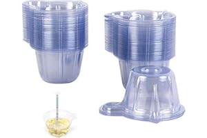 150-Pack 40ml Disposable Urine Cups, Plastic Specimen Containers for Pregnancy/Ovulation/PH Tests, Easy to Home & Medical Use