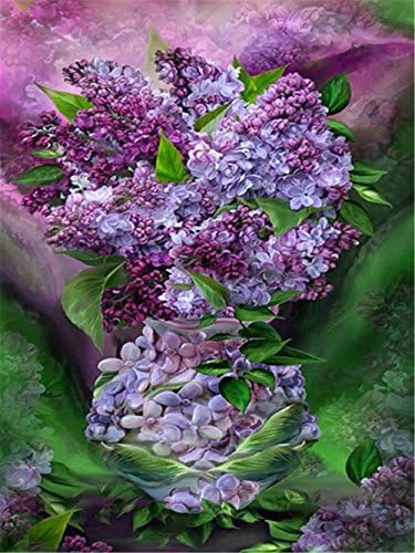 LIPHISFUN 5D DIY Diamond Painting Full Drill Square Resin Rhinestone Embroidery Unfinished Cross Stitch Home Decor Gift Floral(40x50cm)