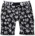 Mens Crisp Boxers Weed Plant Underwear Brief Black/Grey