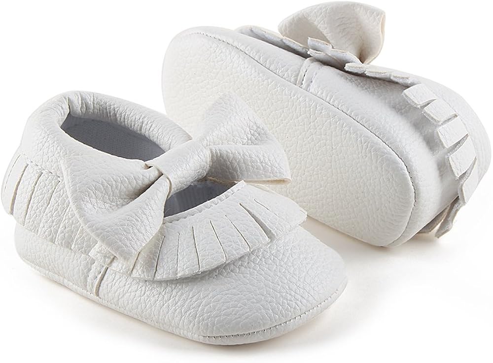 | Delebao Infant Toddler Baby Soft Sole Tassel Bowknot Moccasinss Crib Shoes | Slippers