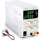 Naweisz 60V 5A DC Power Supply Variable, CC&amp;CV,with 3-Bit LED Display | Adjustable Bench Lab Power Supply,for Battery Charging,Electroplating,Electrolysis,Electronics Repair,Circuit Test,Repair