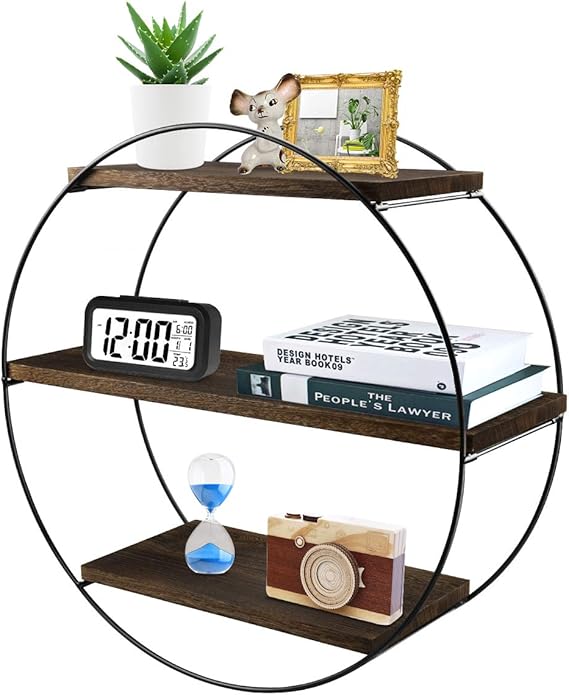 Anicoll Wandregal Rustikale schwimmende Holzregale, dekoratives