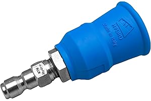 MTM Hydro Acqualine Pressure Washer Nozzle Guard Holder Tips Protector with 1/4” Quick Coupler Plug, 40 Degrees 4.0 Commercial Grade