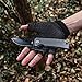 Kizer Cutlery Folding Pocket Knives Flipper Knife Drop Point Blade Titanium Handles Tactical EDC Knife, Dirk Pinkerton Escort Ki4481