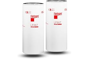 DSS AUTO PARTS Compatible with Fleet Guard Cummins Oil Lube Filter Filtration Fleetguard Full Flow Spin-Off Filtration LF667 B7600 DN-P553191-2PCS