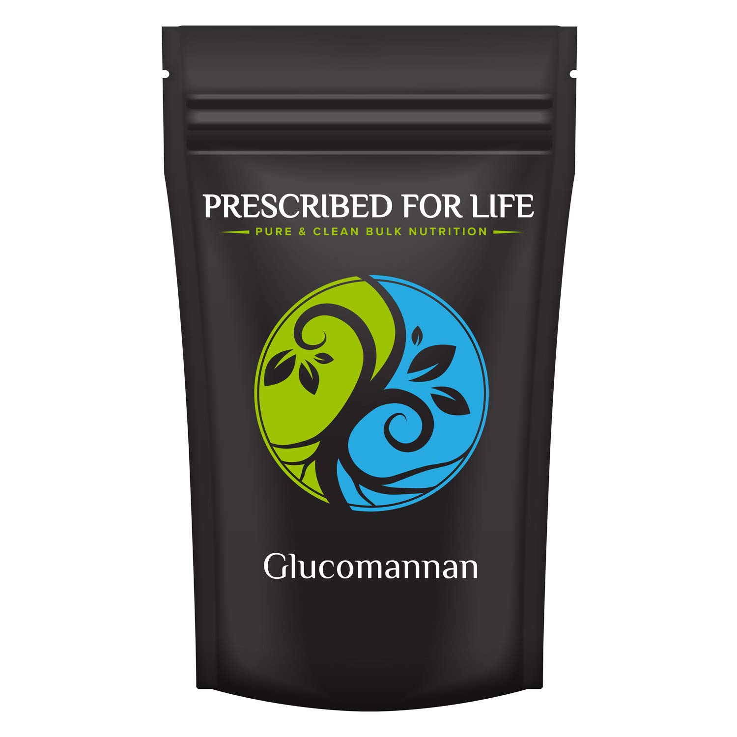Prescribed for Life Glucomannan - Non-GMO Soluble Konjac Root Fiber Powder - 80% Glucomannan (Amorph