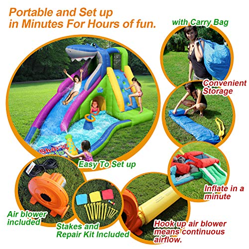 4 ACTION+AIR+Inflatable+Waterslide+Playground